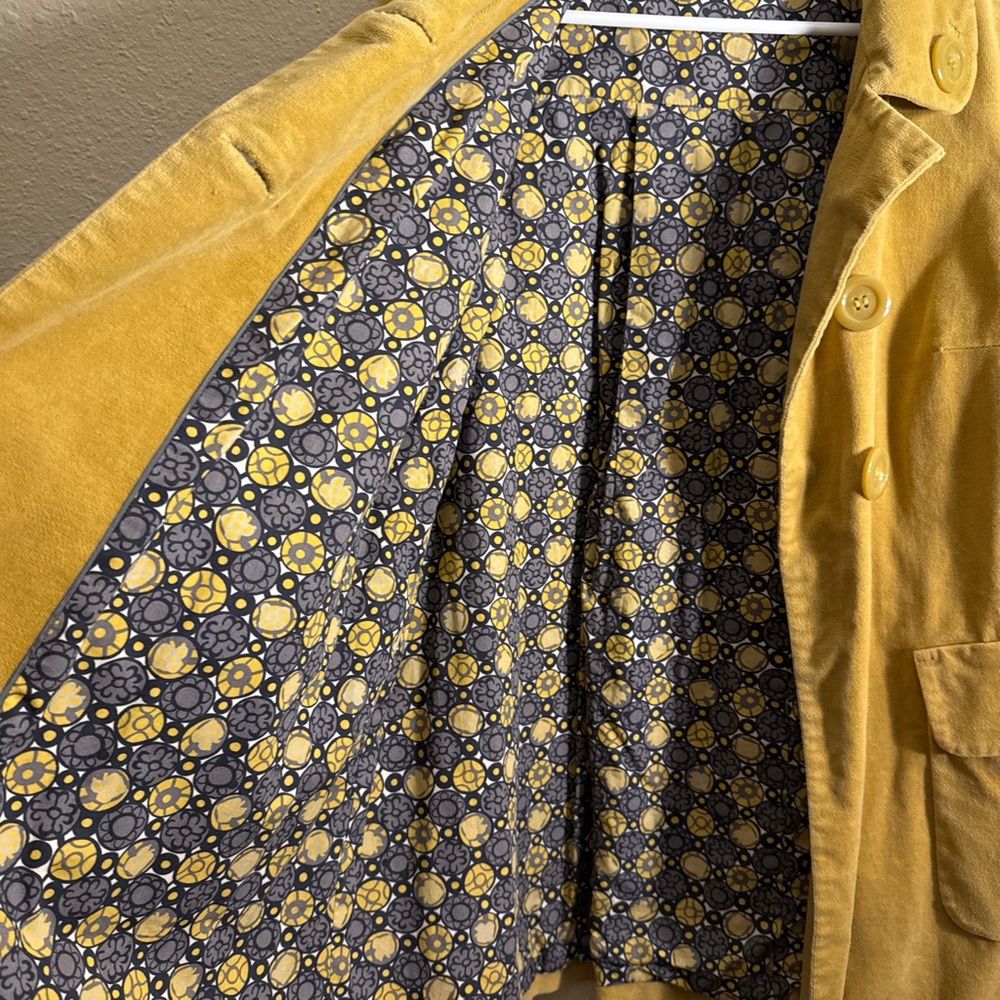 Elevenses Golden Yellow Teddy Jacket - Picture 2 of 8